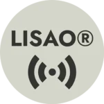 Logo officiel du label LISAO®, référentiel de qualification des environnements électromagnétiques selon leur usage.